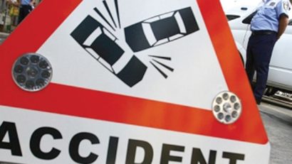 Accident rutier, cu fisurarea unei ţevi de gaze în Sîntana de Mureş