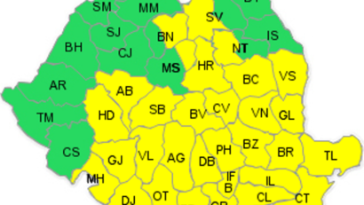 ATENŢIONARE METEOROLOGICĂ : 2 CODURI GALBENE !