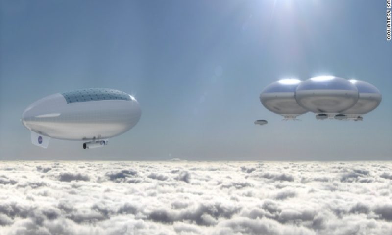 Oraş plutitor deasupra planetei Venus