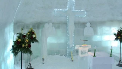 Biserica de gheaţă de la Bâlea Lac va fi sfinţită astăzi