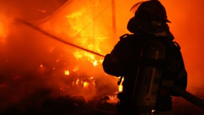 Incendiu la un restaurant din Reghin