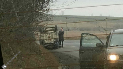 Liderul deputaţilor PNL, Ludovic Orban, a fost implicat, astăzi, într-un accident rutier