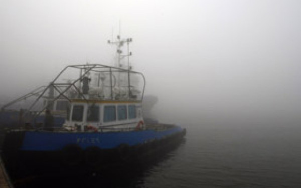 Porturile maritime sunt închise din cauza ceţii dense Porturile maritime sunt închise din cauza ceţii dense