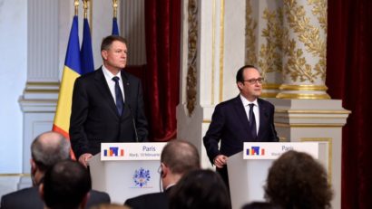 Preşedintele Klaus Iohannis se află într-o vizită oficială în Franţa