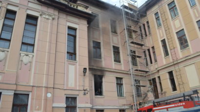 Incendiu la Colegiul Naţional „Al. Papiu Ilarian”, din Tîrgu-Mureș