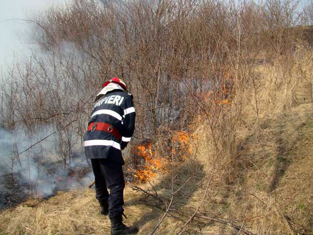 Au reînceput incendierile vegetației uscate în județul Mureș Au reînceput incendierile vegetației uscate în județul Mureș