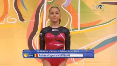 Andreea Munteanu, medalie de aur la Campionatele Europene de gimnastică