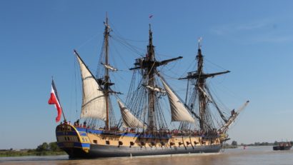 Replica fregatei franceze „L”Hermione” va reface voiajul din 1780 al navei originale spre America