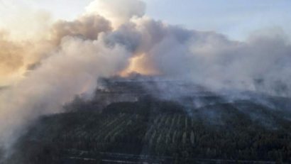 Incendiu în apropiere de Cernobîl! Fumul nu va ajunge pe teritoriul României în următoarele 72 de ore