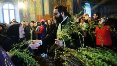 De Florii, se sfinţesc ramuri de salcie
