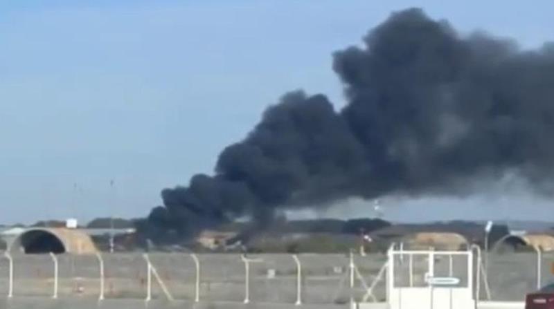 Avion militar prăbușit în Spania Avion militar prăbușit în Spania