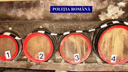 Aproape 2.000 de litri de alcool confiscaţi de poliţiştii mureşeni