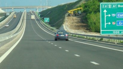 Lucrări pe A1 București-Pitești