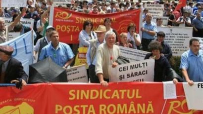 Sindicatul Lucrătorilor Poştali din România pichetează, azi, sediul Ministerului Finanţelor