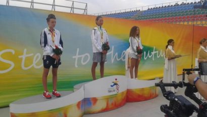 Înotătoarea Maria Gâdea, medaliată cu aur la Festivalul Olimpic al Tineretului European