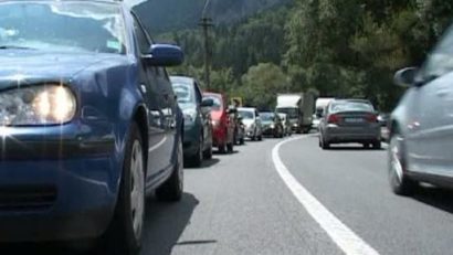 Aglomeraţie pe DN1, pe Valea Prahovei