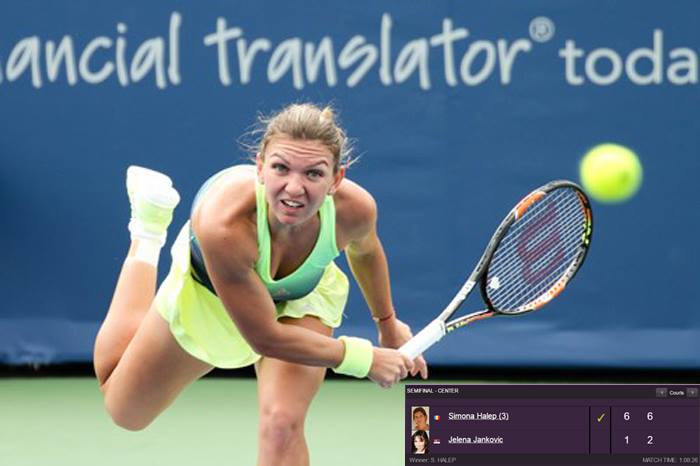 Simona Halep, victorie fără drept de apel, 6-1, 6-2, cu Jankovic, finală şi locul 2 WTA Simona Halep, victorie fără drept de apel, 6-1, 6-2, cu Jankovic, finală şi locul 2 WTA