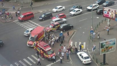 Biciclist lovit de mașină în Tîrgu-Mureș