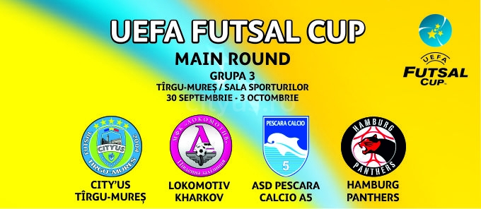 Miercuri începe turneul UEFA Futsal Cup de la Tg.Mureş Miercuri începe turneul UEFA Futsal Cup de la Tg.Mureş