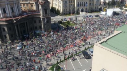 Aproape 1.000 de biciclişti au pedalat azi la Tîrgu-Mureş