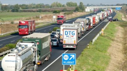 Ambuteiaj de 11 kilometri pe autostrada M1 din Ungaria