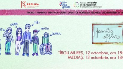 Astă seară, de la ora 18, la Teatrul Ariel din Tg.Mureș, veți afla povestea ”Familiei Offline”