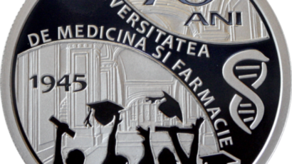 BNR lansează de azi o monedă dedicată împlinirii a 70 de ani de la înfiinţarea Universităţii de Medicină şi Farmacie din Târgu-Mureş