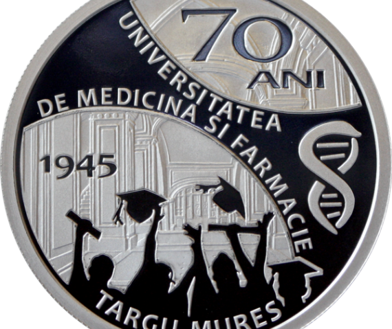 BNR lansează de azi o monedă dedicată împlinirii a 70 de ani de la înfiinţarea Universităţii de Medicină şi Farmacie din Târgu-Mureş BNR lansează de azi o monedă dedicată împlinirii a 70 de ani de la înfiinţarea Universităţii de Medicină şi Farmacie din Târgu-Mureş