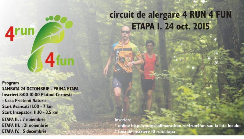 Târgumureşenii, invitaţi la circuitul “4 Run 4 Fun” Târgumureşenii, invitaţi la circuitul “4 Run 4 Fun”