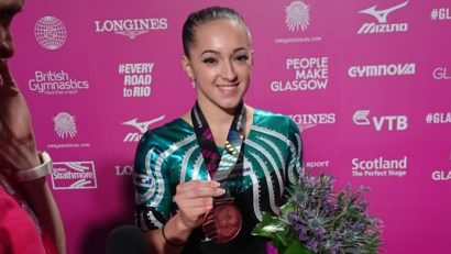 Larisa Iordache, medaliată cu bronz la Campionatele Mondiale de gimnastică