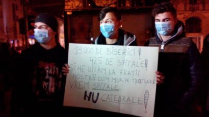 UPDATE Protest în centrul municipiului Tîrgu Mureș
