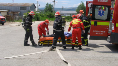 Simulare de incendiu la Sovata
