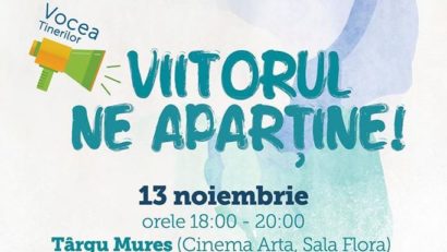Campania “Vocea Tinerilor” sosește astăzi la Tîrgu-Mureș