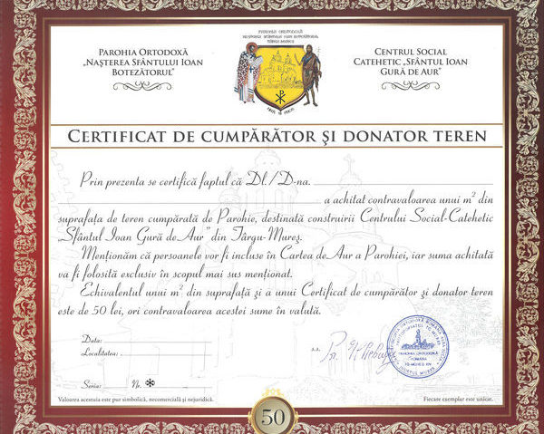 Proiect umanitar inedit pentru construirea unui centru social la Tg. Mureș Proiect umanitar inedit pentru construirea unui centru social la Tg. Mureș