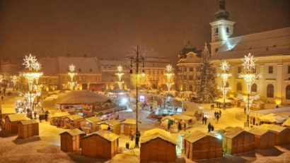 Pregătiri de Crăciun la Sibiu
