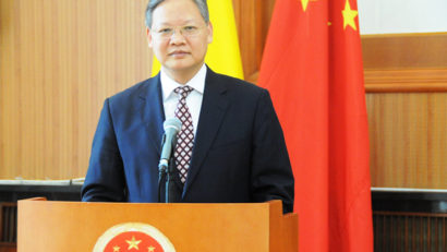 Ambasadorul Chinei în România, Xu Feihong, a efectuat o vizită în judeţul Harghita