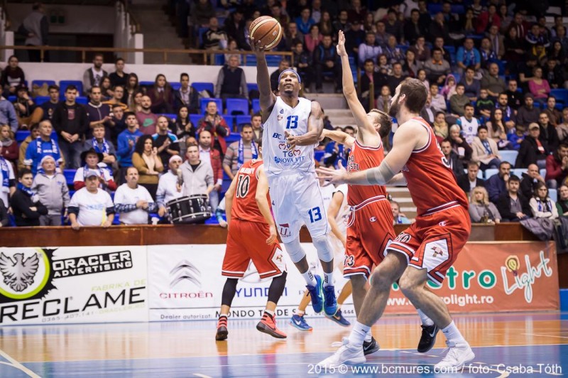BC Mureș, victorie pe final cu Dinamo