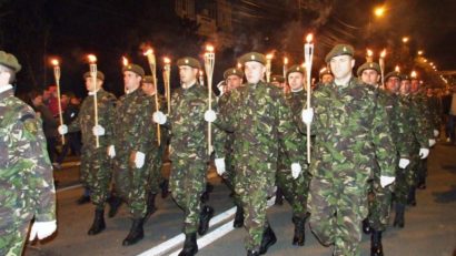 Retragere cu torţe de 1 Decembrie la Miercurea Ciuc