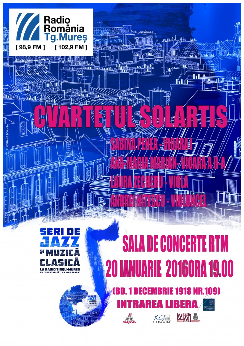 #videofm – Cvartetul SOLARTIS în concert la Radio Tg.-Mureș