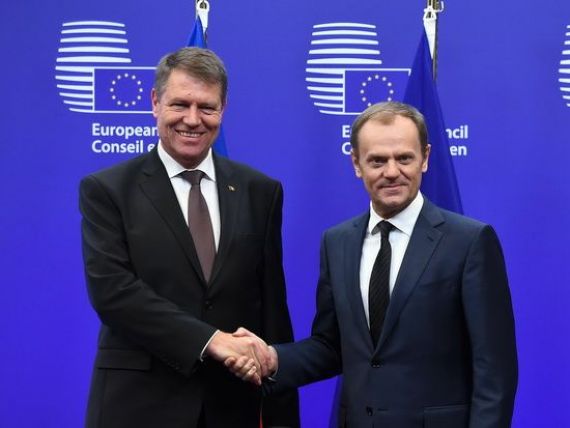 Klaus Iohannis se va întâlni, mâine, cu președintele Consiliului European Donald Tusk