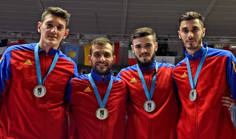 Echipa de sabie a României, locul II la Cupa Mondială de la Padova