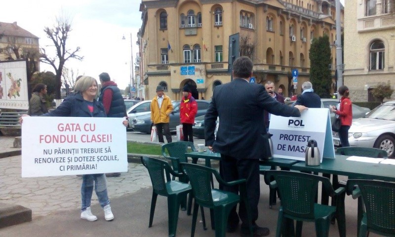 Protest civic la Tîrgu-Mureş