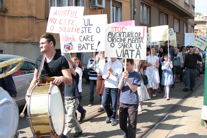 Marș pentru Viață în Tg. Mureș și Sighișoara