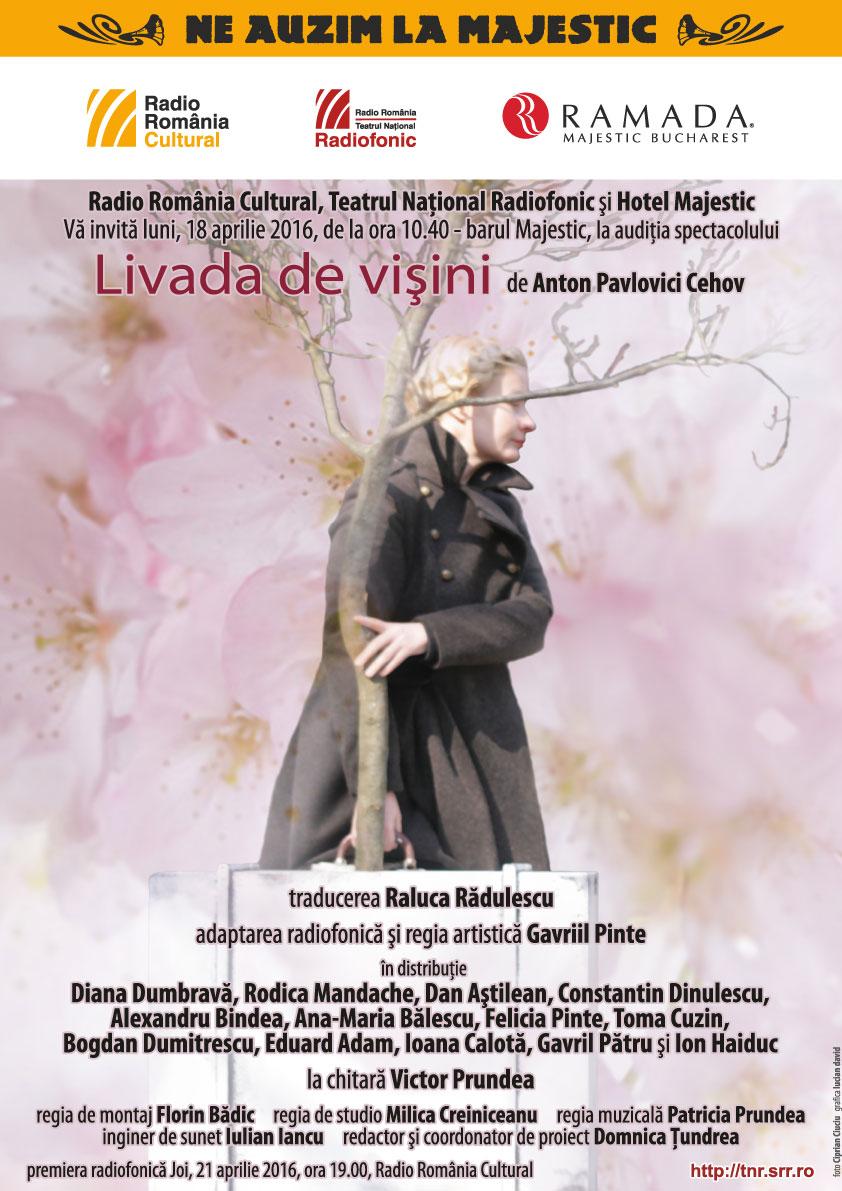 Livada de vişini de Anton Pavlovici Cehov, în premieră la Teatrul Naţional Radiofonic