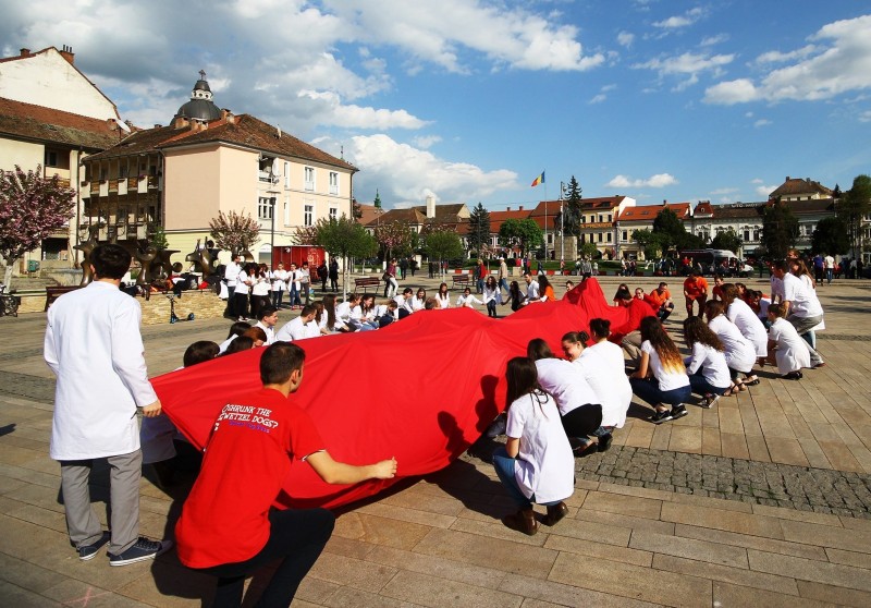 Flashmob pentru un Tîrgu-Mureș fără fumat