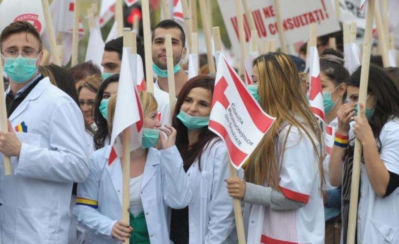 Medicii au protestat de Ziua Mondială a Sănătății