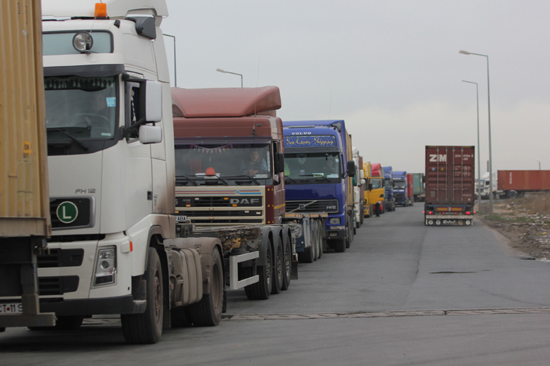 Proteste ale transportatorilor rutieri din România