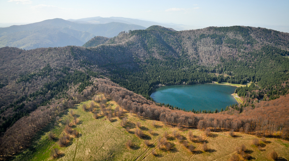 Trafic închis în judetul Covasna, spre Lacul Sf. Ana
