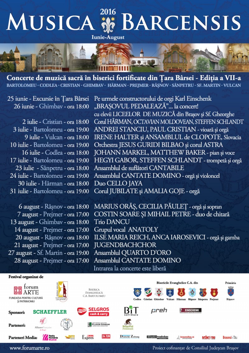 Peste 1.500 de spectatori la primele concerte din cadrul festivalului Musica Barcensis de la Brașov