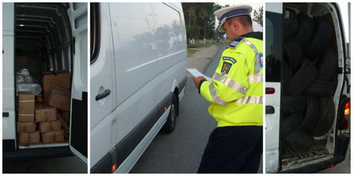 Transportul rutier de mărfuri, controlat de polițiști